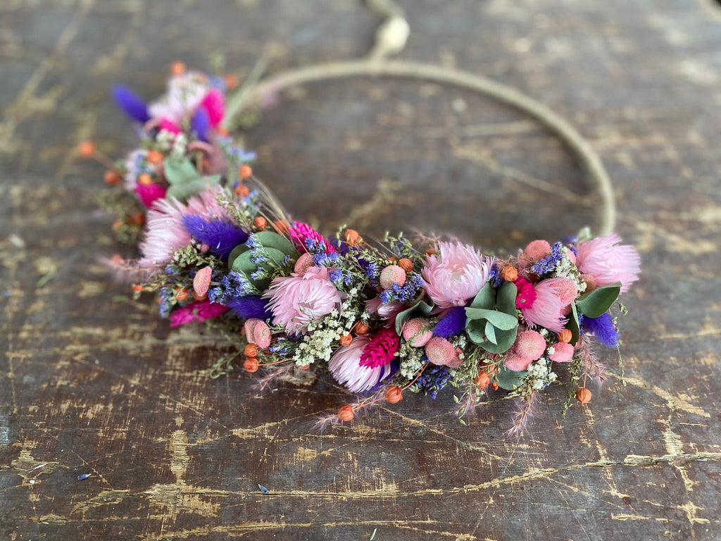 Trockenblumenring - Flower Hoop Colorful