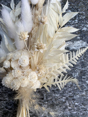 Mini Trockenblumen Strauss white Beauty