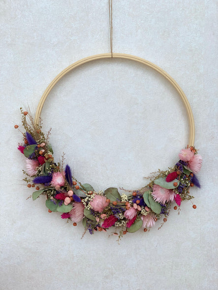Trockenblumenring - Flower Hoop Colorful